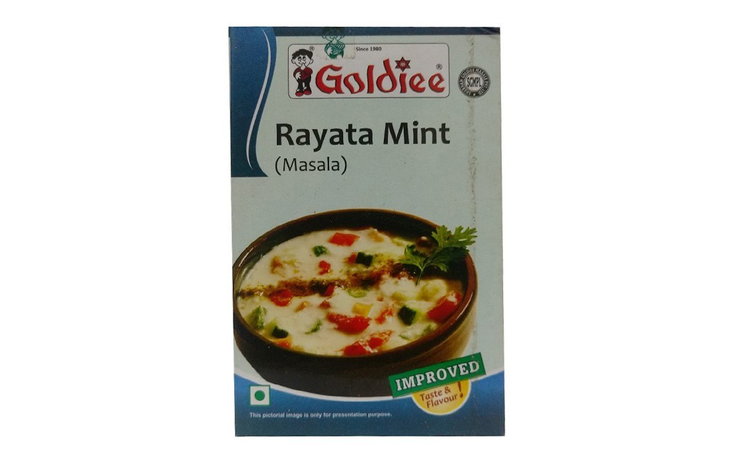 Goldiee Rayata Mint (Masala)    Box  100 grams